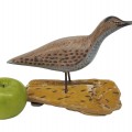 Folk art wooden carved bird, folk art sculpture  - 4