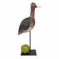 Oiseau de rivage sculpté, sculpture art populaire  - 3