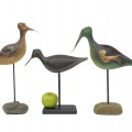 Oiseaux décoratifs, sculptures art populaire, oiseau du centre signé L. Émond ( vendu )  - 2