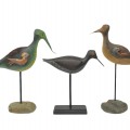 Oiseaux décoratifs, sculptures art populaire, oiseau du centre signé L. Émond ( vendu )  - 1
