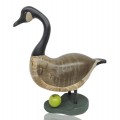Folk art wooden goose carving, sculpture - 2