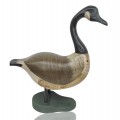 Folk art wooden goose carving, sculpture - 1