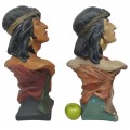 Pair of vintage cigar store hiawatha busts - 6