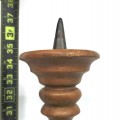 Vintage wooden turned candlestick  - 2