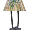 Vintage lamps with Tifanny shades  - 2