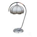 Paire de lampes mid-century-modern, abat-jour flower shaped en fibre de verre - 2