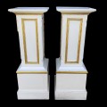 Paire de piédestaux, piédestal en bois, podiums - 2