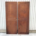 Pair of antique Adams solid wood doors, full of charm. - 5