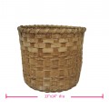 Woven wicker basket. Vintage folk art - 2