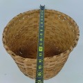 Woven wicker basket. Vintage folk art - 4