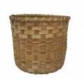 Woven wicker basket. Vintage folk art - 1