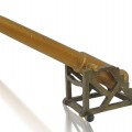 Petit canon décoratif en bois, réplique miniature  - 1
