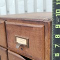 Petit classeur 4 tiroirs en chêne  - 3