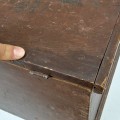 Little red antique box, dovetails assembly - 5