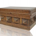 Petit coffret à documents ''tramp art'' - 1