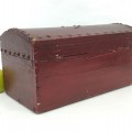 Petit coffret antique à couvercle bombé - 5