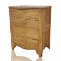 Petit commode 3 tiroirs, bureau de chambre à coucher  - 1