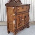 Petit meuble buffet en chêne, bahut, sideboard (reproduction) - 3