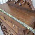 Petit meuble buffet en chêne, bahut, sideboard (reproduction) - 6