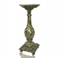 Petit piédestal tourné, colonne en bois pour statue - 1