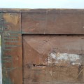 Petite armoire assemblée à poteaux, chevilles de bois et clous forgés, 8 caissons creux   - 11
