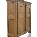 Petite armoire assemblée à poteaux, chevilles de bois et clous forgés, 8 caissons creux   - 9