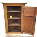 Antique pine corner cupboard, forged nails  - 2