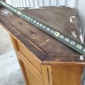 Antique pine corner cupboard, forged nails  - 5