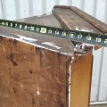 Antique pine corner cupboard, forged nails  - 6