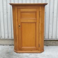 Antique pine corner cupboard, forged nails  - 8