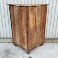 Petite armoire, encoignure antique, recolorée dans le passé - 7