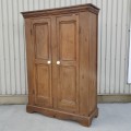 Little pine armoire, cupboard , base and top redone  - 7