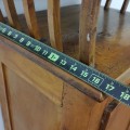Petite armoirette antique, assemblé à poteaux et chevilles de bois  - 4