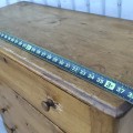 Petite commode antique en pin, bureau de chambre à coucher  - 6