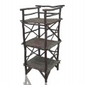 Petite étagère rustique en bois, bibliothèque - 1