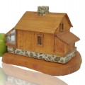 Vintage folk art miniature house  - 4