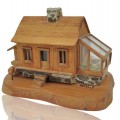 Vintage folk art miniature house  - 1