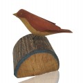 Wooden folk art carved bird, Gaspésie - 1