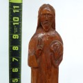 Petite sculpture naïve du Christ, art populaire  - 4
