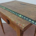 Petite table antique avec tiroir (tiroir refait dans le passé) - 3