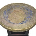 Petite table avec présentoir vitré et plateau asiatique  - 2