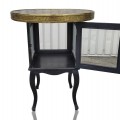 Petite table avec présentoir vitré et plateau asiatique  - 6