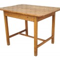 Petite table en bois avec tiroir à traverse - 4