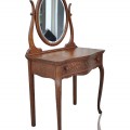 Petite table coiffeuse, maquilleuse, bureau avec miroir pivotant  - 6