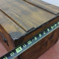 Antique wooden suitcase  - 4