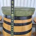 Wooden barrel coffee tables and stool  - 4