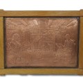 Plaque embossée, relief signé Albert Nadeau - 1