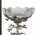 Plat sur pied décoratif, oeuvre d'art en forme d'arbre avec cheval (bol cassé) - 3