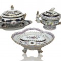 Fine decorative porcelain with gold accents — antique dishware, limoge - 1