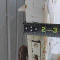 Antique carved door with glass, lovely patina, unique character - 2